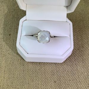 Pandora Sterling Silver Mother of Pearl Path Ring
